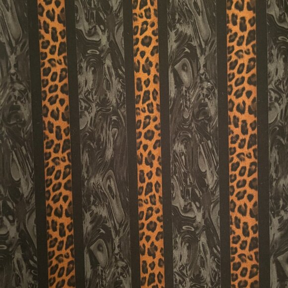 Pino Porte Leopard Stripe Full-zip Bomber Jacket (Men's XL) - Picture 2 of 8